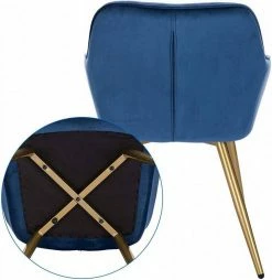 EUGAD Polsterstuhl (Set, 1 Stück), Esszimmerstuhl Küchenstuhl Samt, mit goldener Metallbeinen Blau, Bordeaux, Dunkelgrau, Dunkelgrün, Hellgrau, Rosa, Schwarz -EUGAD Verkäufe a4e7d72d 84dd 56ef aeae b2d2ffaffed7