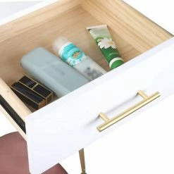 EUGAD Schminktisch, mit 3 Schubladen Tischplatte 100x40cm, Kosmetiktisch für Schlafzimmer, Weiß -EUGAD Verkäufe a6b2d23b bba4 5ee0 8be8 a3062d3afe19
