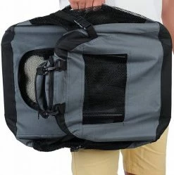 EUGAD Tiertransporttasche, Hundebox faltbar Hundetransportbox Auto Transportbox Reisebox Katzenbox Grau -EUGAD Verkäufe a7523314 aae8 535e 8e0e 0aff977b919d