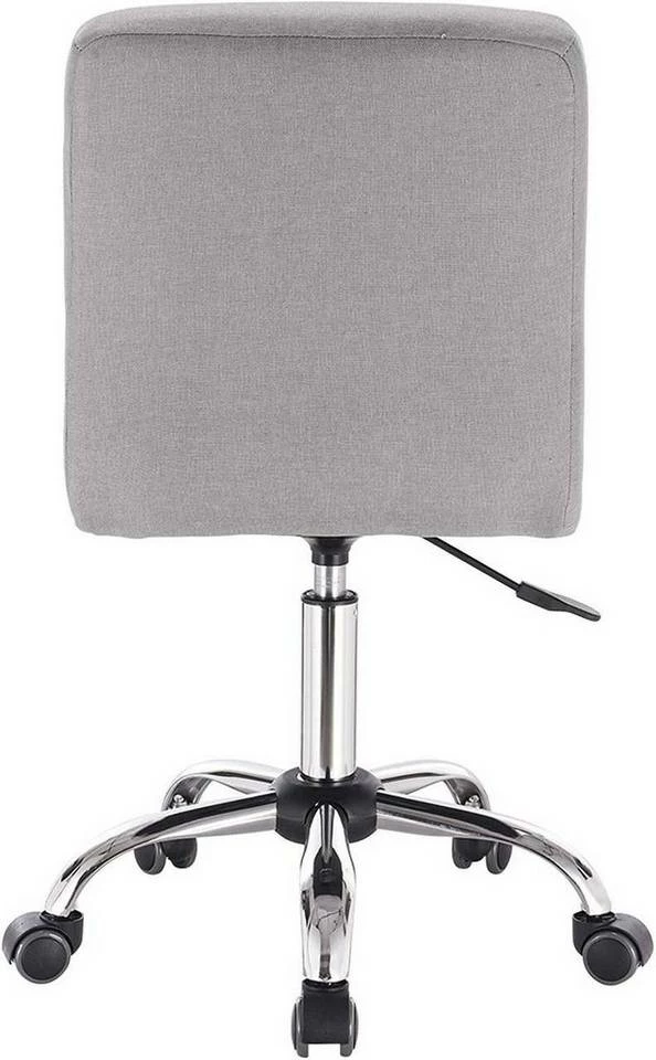 EUGAD Schreibtischstuhl, Bürohocker Schreibtischstuhl Rollhocker drehbar höhenverstellbar Stoffbezug Metall Dunkelgrau, Hellgrau 8 EUGAD Schreibtischstuhl, Bürohocker Schreibtischstuhl Rollhocker drehbar höhenverstellbar Stoffbezug Metall Dunkelgrau, Hellgrau – Bild 6