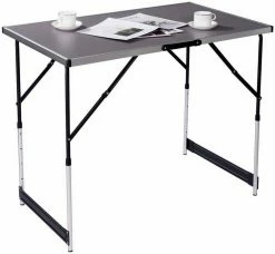 EUGAD Campingtisch, Campingtisch Alu Klapptisch, Tischplatte aus MDF, Schwarz Eiche, Grau -EUGAD Verkäufe a878b5a1 72c0 5051 8951 f9bf721904b7