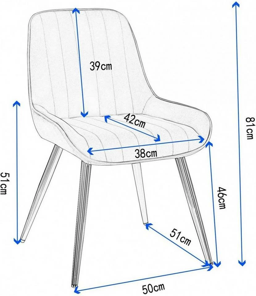 EUGAD Esszimmerstuhl (2 Stück), Küchenstuhl Wohnzimmerstuhl Sitzfläche aus Samt mit Metallbeine,Stuhl für Esszimmer Wohnzimmer Küche, Hellgrau Bordeaux, Dunkelgrau, Dunkelgrün, Rosa 33 EUGAD Esszimmerstuhl (2 Stück), Küchenstuhl Wohnzimmerstuhl Sitzfläche aus Samt mit Metallbeine,Stuhl für Esszimmer Wohnzimmer Küche, Hellgrau Bordeaux, Dunkelgrau, Dunkelgrün, Rosa – Bild 31