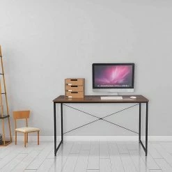 EUGAD Schreibtisch, mit Bücherregal 120x60x70 cm Schwarz Marmor Holz Vintage -EUGAD Verkäufe a8a967df b3fa 5db7 a4b0 b6a448c5b87e