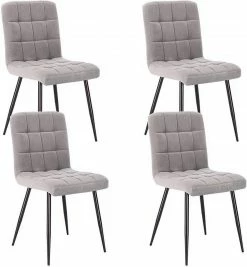 EUGAD Esszimmerstuhl (4 Stück), Polsterstuhl Wohnzimmerstuhl Samtstuhl Sessel mit Rückenlehne, Metallbeine, Sitzfläche aus Samt, Blau Creme, Dunkelgrau, Hellgrau, Rosa 38 EUGAD Esszimmerstuhl (4 Stück), Polsterstuhl Wohnzimmerstuhl Samtstuhl Sessel mit Rückenlehne, Metallbeine, Sitzfläche aus Samt, Blau Creme, Dunkelgrau, Hellgrau, Rosa -EUGAD Verkäufe a9fb02d3 9f54 4d5e a634 290ddecd3982