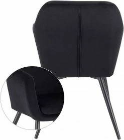 EUGAD Polsterstuhl (1 Stück), Küchenstuhl Samt Stuhl Sessel mit Armlehne, Metallbeine, für Esszimmer Wohnzimmer, Schwarz Dunkelgrau 60 EUGAD Polsterstuhl (1 Stück), Küchenstuhl Samt Stuhl Sessel mit Armlehne, Metallbeine, für Esszimmer Wohnzimmer, Schwarz Dunkelgrau -EUGAD Verkäufe aa735ca1 b886 4881 841e 3f2ff9408355