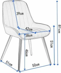 EUGAD Esszimmerstuhl (2 Stück), Küchenstuhl Wohnzimmerstuhl Sitzfläche aus Samt mit Metallbeine,Stuhl für Esszimmer Wohnzimmer Küche, Hellgrau Bordeaux, Dunkelgrau, Dunkelgrün, Rosa 59 EUGAD Esszimmerstuhl (2 Stück), Küchenstuhl Wohnzimmerstuhl Sitzfläche aus Samt mit Metallbeine,Stuhl für Esszimmer Wohnzimmer Küche, Hellgrau Bordeaux, Dunkelgrau, Dunkelgrün, Rosa -EUGAD Verkäufe aa769115 6e3c 431c a8fa 9d122aed8bf5