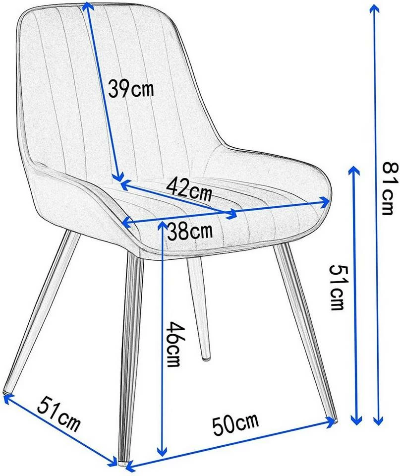 EUGAD Esszimmerstuhl (2 Stück), Küchenstuhl Wohnzimmerstuhl Sitzfläche aus Samt mit Metallbeine,Stuhl für Esszimmer Wohnzimmer Küche, Hellgrau Bordeaux, Dunkelgrau, Dunkelgrün, Rosa 26 EUGAD Esszimmerstuhl (2 Stück), Küchenstuhl Wohnzimmerstuhl Sitzfläche aus Samt mit Metallbeine,Stuhl für Esszimmer Wohnzimmer Küche, Hellgrau Bordeaux, Dunkelgrau, Dunkelgrün, Rosa – Bild 24