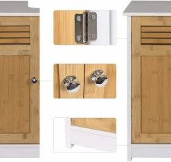 EUGAD Waschbeckenunterschrank Unterschrank Badezimmerschrank Waschtisch Badschrank mit 2 Türen 60x30x60cm aus MDF Weiß+Natur Weiß+Grau, Weiß+Natur 20 EUGAD Waschbeckenunterschrank Unterschrank Badezimmerschrank Waschtisch Badschrank mit 2 Türen 60x30x60cm aus MDF Weiß+Natur Weiß+Grau, Weiß+Natur -EUGAD Verkäufe aa9c5aa1 5e4d 5a1b b94e 58a92b2c8386