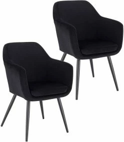 EUGAD Polsterstuhl (1 Stück), Küchenstuhl Samt Stuhl Sessel mit Armlehne, Metallbeine, für Esszimmer Wohnzimmer, Schwarz Dunkelgrau 55 EUGAD Polsterstuhl (1 Stück), Küchenstuhl Samt Stuhl Sessel mit Armlehne, Metallbeine, für Esszimmer Wohnzimmer, Schwarz Dunkelgrau -EUGAD Verkäufe aaa03283 ffbd 43a8 99fa a437b3f05104