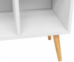 EUGAD Bücherregal, Bücherschrank Raumteiler mit Schublade, mit Fußbeine, 6 Fächer, Weiß -EUGAD Verkäufe ac8fd2c1 7ac7 52cd abf3 f7110b4ead50