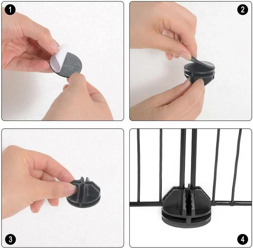 EUGAD Freigehege, Freigehege für Kaninchen Hasen Meerschweinchen Welpenauslauf Kleintiergehege Laufgitter mit Tür DIY 12 Platten Schwarz 142 x 72 x 36 cm 7 EUGAD Freigehege, Freigehege für Kaninchen Hasen Meerschweinchen Welpenauslauf Kleintiergehege Laufgitter mit Tür DIY 12 Platten Schwarz 142 x 72 x 36 cm – Bild 5