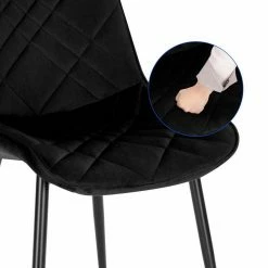 EUGAD Esszimmerstuhl (2 Stück), Küchenstuhl, Polsterstuhl Stuhl,Wohnzimmerstuhl ohne Armlehne, Metallbeine, Samt, Hellgrau Dunkelgrau, Schwarz 48 EUGAD Esszimmerstuhl (2 Stück), Küchenstuhl, Polsterstuhl Stuhl,Wohnzimmerstuhl ohne Armlehne, Metallbeine, Samt, Hellgrau Dunkelgrau, Schwarz -EUGAD Verkäufe b0c5b62f f851 40cc 9220 fffe0dfa7e4d