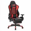 EUGAD Gaming-Stuhl (1 Stück), Racing Stuhl mit Fußstütze Racing Stuhl Drehstuhl Bürostuhl Schreibtischstuhl PC Stuhl mit Wippfunktion Höhenverstellbar Kunstleder Rot Grau, Weiß -EUGAD Verkäufe b25a56da cc68 5648 8ed0 ecda442fda6a