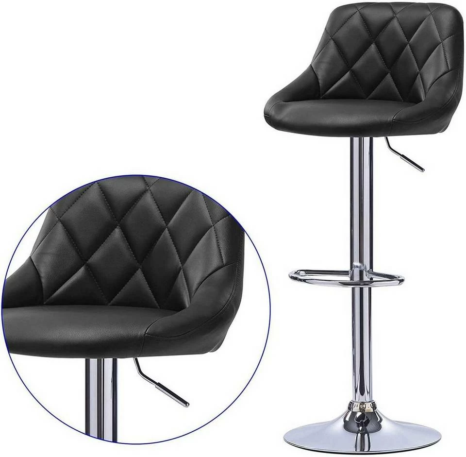 EUGAD Barhocker, 2er-Set Barstühle, höhenverstellbar, 360°drehbar Weiß Bordeaux, Cremeweiß, Grau, Khaki, Rot, Schwarz, Weiß 37 EUGAD Barhocker, 2er-Set Barstühle, höhenverstellbar, 360°drehbar Weiß Bordeaux, Cremeweiß, Grau, Khaki, Rot, Schwarz, Weiß – Bild 35