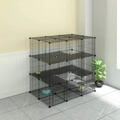 EUGAD Freigehege, Freigehege Laufstall Kleintiere 109x74x109cm -EUGAD Verkäufe b2b0d617 3e02 5797 98e1 df674c450c14