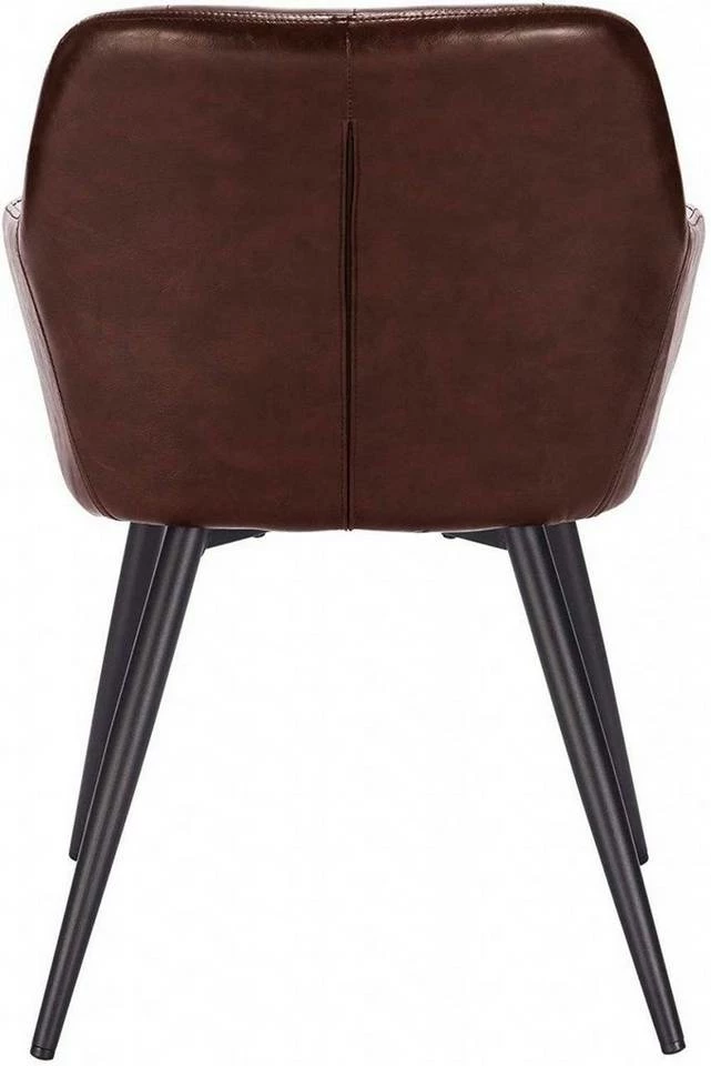 EUGAD Esszimmerstuhl, 6er-Set Esszimmerstuhl aus Kunstleder Metallbeine Schwarz Dunkelbraun 15 EUGAD Esszimmerstuhl, 6er-Set Esszimmerstuhl aus Kunstleder Metallbeine Schwarz Dunkelbraun – Bild 13