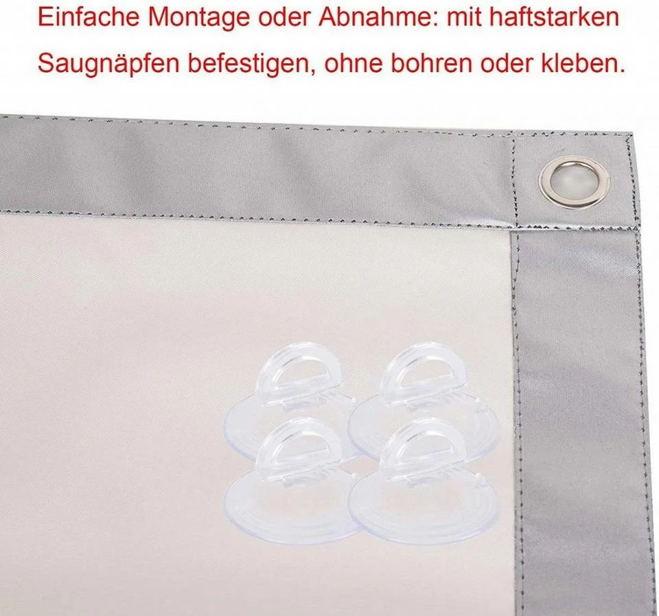 Fensterfolie, EUGAD, Thermo Rollo Dachfenster ohne Bohren Sonnenschutz Beige, Blau, Grau 12 Fensterfolie, EUGAD, Thermo Rollo Dachfenster ohne Bohren Sonnenschutz Beige, Blau, Grau – Bild 12