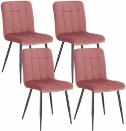 EUGAD Esszimmerstuhl (4 Stück), Polsterstuhl Wohnzimmerstuhl Samtstuhl Sessel mit Rückenlehne, Metallbeine, Sitzfläche aus Samt, Blau Creme, Dunkelgrau, Hellgrau, Rosa 44 EUGAD Esszimmerstuhl (4 Stück), Polsterstuhl Wohnzimmerstuhl Samtstuhl Sessel mit Rückenlehne, Metallbeine, Sitzfläche aus Samt, Blau Creme, Dunkelgrau, Hellgrau, Rosa -EUGAD Verkäufe b44e1017 298b 445b b375 e2912dc2276a