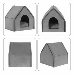 EUGAD Tierhaus, Hundehaus Hundehöhle Katzenhaus Katzenhöhle für Französische Bulldogge Jack Russell Terrier Welpen Grau M -EUGAD Verkäufe b74e5efa ba00 5cdb 8c79 703900aeba51