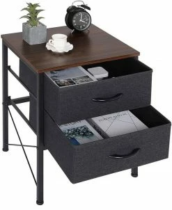 EUGAD Nachttisch (1-St), mit 2 Schubladen Couchtisch Beistelltisch für Wohnzimmer Nachtkommode Nachtschrank für Schlafzimmer industrieller Stil -EUGAD Verkäufe b890cd19 49d5 4158 a16f a0ba4e2f9175