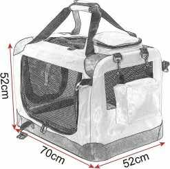 EUGAD Tiertransporttasche, Hundebox faltbar Hundetransportbox Auto Transportbox Reisebox Katzenbox Schwarz 38 EUGAD Tiertransporttasche, Hundebox faltbar Hundetransportbox Auto Transportbox Reisebox Katzenbox Schwarz -EUGAD Verkäufe baaf091e 02e2 4caa 8c8b 44886a3b8f03