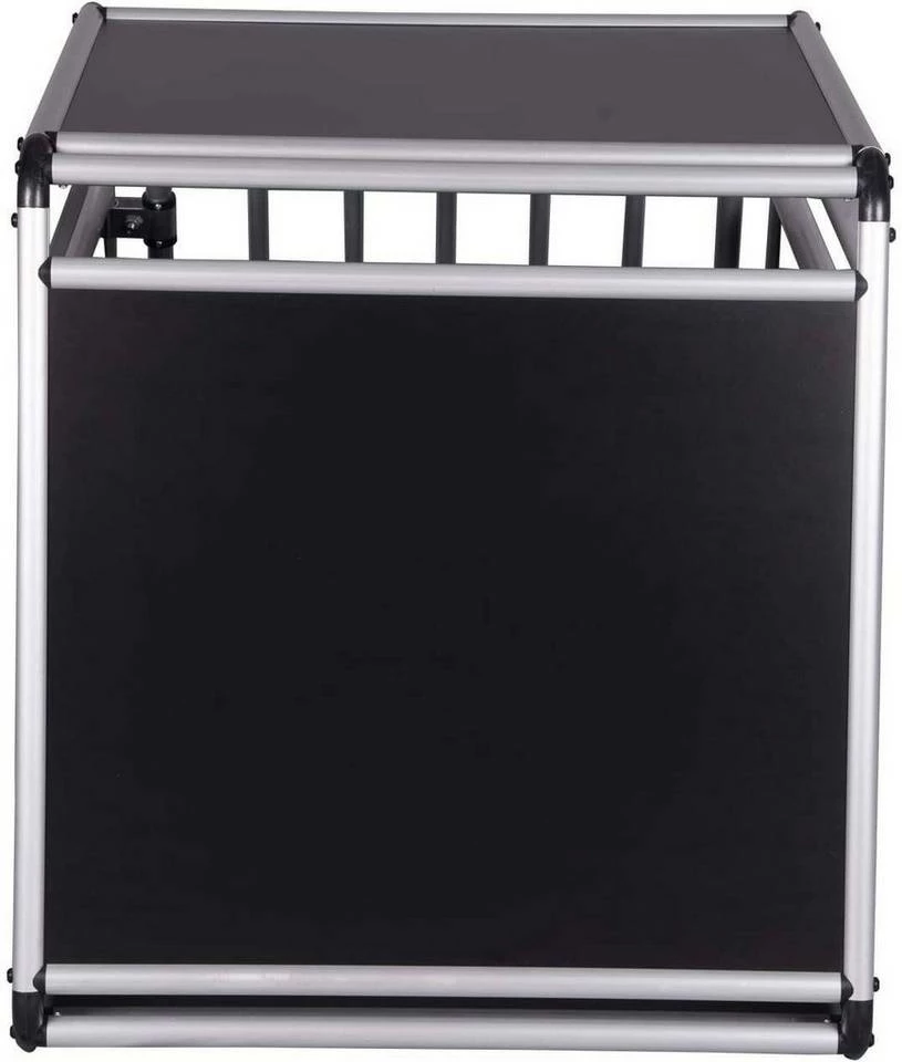 EUGAD Tierreisebox, Hundetransportbox Alu Hundebox Reisebox Autobox für kleine/mittlere Hunde Französische Bulldogge Beagle Terriers Dackel Shiba Inu 69 x 54 x 50 cm L Schwarz 8 EUGAD Tierreisebox, Hundetransportbox Alu Hundebox Reisebox Autobox für kleine/mittlere Hunde Französische Bulldogge Beagle Terriers Dackel Shiba Inu 69 x 54 x 50 cm L Schwarz – Bild 6