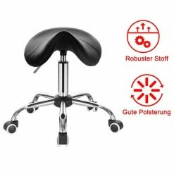 EUGAD Drehstuhl (1 Stück), Sattelhocker gepolstert höhenverstellbar aus Kunstleder Grau Schwarz, Weiß -EUGAD Verkäufe bca31e1b b5e6 5310 8cfd b5b0b0c2ce5b