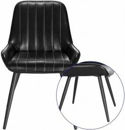 EUGAD Esszimmerstuhl, 4 Stücke Retro Küchenstuhl Sitzfläche aus PU mit Metallbeine Schwarz Braun, Dunkelbraun, Dunkelgrün, Grau 41 EUGAD Esszimmerstuhl, 4 Stücke Retro Küchenstuhl Sitzfläche aus PU mit Metallbeine Schwarz Braun, Dunkelbraun, Dunkelgrün, Grau -EUGAD Verkäufe bdf6447d 7a8f 55de 92dc db5b27d41e76