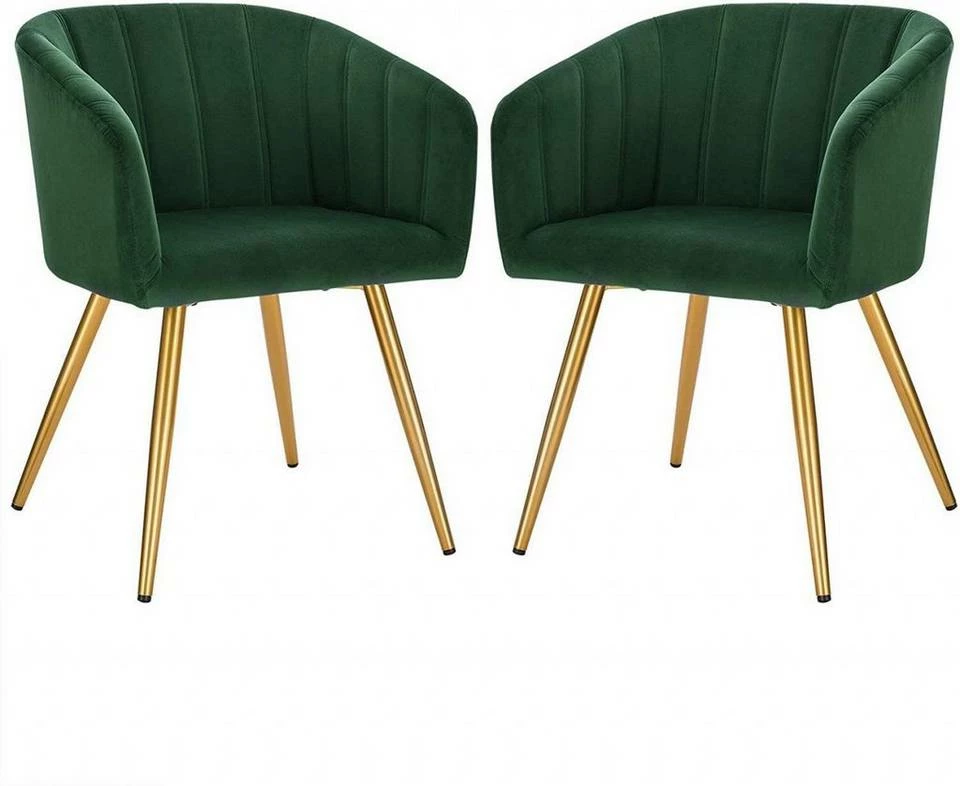 EUGAD Esszimmerstuhl, 2er-Set Esszimmerstuhl Polsterstuhl aus Samt Dunkelgrün Dunkelgrau, Dunkelgrün, Rosa, Schwarz 3 EUGAD Esszimmerstuhl, 2er-Set Esszimmerstuhl Polsterstuhl aus Samt Dunkelgrün Dunkelgrau, Dunkelgrün, Rosa, Schwarz