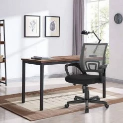 EUGAD Chefsessel (1 Stück), Bürostuhl mit Netz-Design-Sitzkissen Wippfunktion, Mesh, Schwarz Grau -EUGAD Verkäufe beb2dc0a 07a2 5dbb bcaa b057f9ae55fd