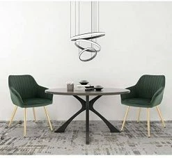 EUGAD Polsterstuhl (Set, 1 Stück), Esszimmerstuhl Küchenstuhl Samt, mit goldener Metallbeinen Blau, Bordeaux, Dunkelgrau, Dunkelgrün, Hellgrau, Rosa, Schwarz -EUGAD Verkäufe bfc3819a 6871 435e 8035 388c5dc627dc