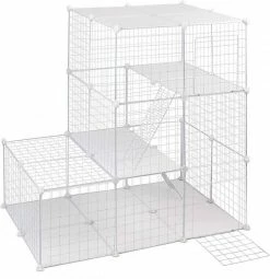 EUGAD Freigehege, Freigehege Kaninchen mit Stauraum Hasen Meerschweinchen Welpenauslauf Laufgitter mit Tür&Treppe DIY Schwarz 48 Platten (35x35cm/Platte) 110x 75 x 110 cm 15 EUGAD Freigehege, Freigehege Kaninchen mit Stauraum Hasen Meerschweinchen Welpenauslauf Laufgitter mit Tür&Treppe DIY Schwarz 48 Platten (35x35cm/Platte) 110x 75 x 110 cm -EUGAD Verkäufe c032789b c36e 4d58 9db4 fc62091fd603