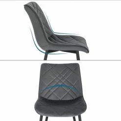 EUGAD Esszimmerstuhl (2 Stück), Küchenstuhl, Polsterstuhl Stuhl,Wohnzimmerstuhl ohne Armlehne, Metallbeine, Samt, Hellgrau Dunkelgrau, Schwarz 41 EUGAD Esszimmerstuhl (2 Stück), Küchenstuhl, Polsterstuhl Stuhl,Wohnzimmerstuhl ohne Armlehne, Metallbeine, Samt, Hellgrau Dunkelgrau, Schwarz -EUGAD Verkäufe c0aae153 764a 48bc b00d a40eab2e6cdf