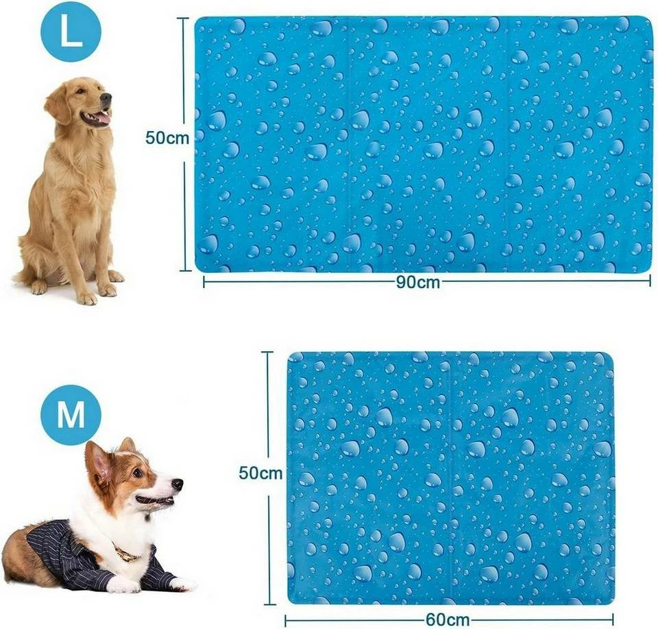 EUGAD Hundematte, Kühlmatte Hunde Katzen Welpen Haustier Blau 12 EUGAD Hundematte, Kühlmatte Hunde Katzen Welpen Haustier Blau – Bild 10