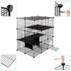 EUGAD Freigehege, Freigehege Laufstall Kleintiere 109x74x109cm -EUGAD Verkäufe c20ed1af 4eff 5fa4 928a d8d7690de9ae