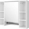 EUGAD Spiegelschrank Hängeschrank mit 8 Ablagen mit Tür 80x20x60cm Weiß -EUGAD Verkäufe c287074d 6533 5b86 8980 1e19ba0a92a3