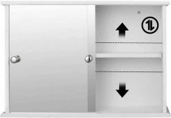 EUGAD Spiegelschrank Hängeschrank Badschrank mit Ablage aus Holz 56 x 36 x 14 cm weiß -EUGAD Verkäufe c34b45b4 4f41 547f 95a2 aa28374a16a7