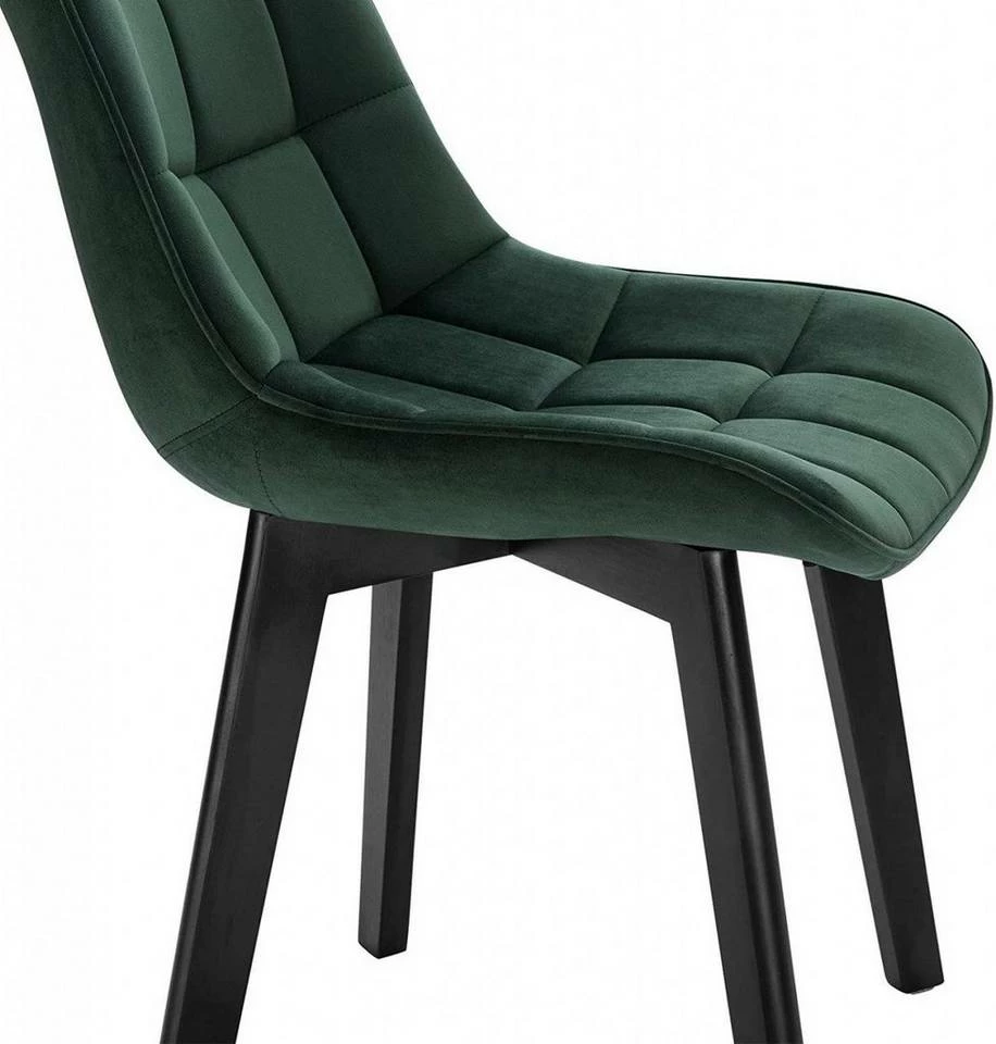 EUGAD Esszimmerstuhl (2 Stück), Wohnzimmerstuhl mit Rückenlehne, Polsterstuhl Küchenstuhl Weich Samt und Holz für ESS- und Wohnzimmer Schwarz Dunkelgrau, Dunkelgrün, Rosa 25 EUGAD Esszimmerstuhl (2 Stück), Wohnzimmerstuhl mit Rückenlehne, Polsterstuhl Küchenstuhl Weich Samt und Holz für ESS- und Wohnzimmer Schwarz Dunkelgrau, Dunkelgrün, Rosa – Bild 23