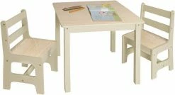 EUGAD Sitzgruppe, Kindersitzgruppe 1 Kindertisch und 2 Kinderstühle Set aus MDF Kindersitzgarnitur Holzoptik Naturfarbe -EUGAD Verkäufe c6301d35 ef83 540f 978c cf88dfe20c48