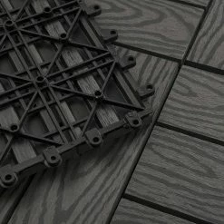 EUGAD WPC-Fliesen, WPC Fliesen Klickfliesen in Holzoptik 22 Stücke für 2m² Hellgrau Anthrazit, Braun, Coffee -EUGAD Verkäufe c76c2e9c 3582 5d35 9864 e635aed8043b