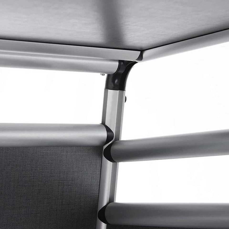 EUGAD Tiertransportbox, Hundetransportbox Alu Hundebox Reisebox Autobox für Husky Samojede Weimaraner Labrador Golden Retriever 90 x 65 x 69 cm XXL Schwarz Grau 9 EUGAD Tiertransportbox, Hundetransportbox Alu Hundebox Reisebox Autobox für Husky Samojede Weimaraner Labrador Golden Retriever 90 x 65 x 69 cm XXL Schwarz Grau – Bild 7