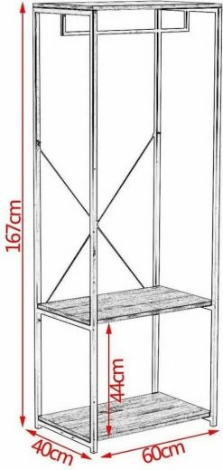 EUGAD Kleiderständer, Garderobenständer mit 2 Ablagen Holz Metall Schwarz-Hell Eiche Schwarz-Vintage, Weiß-Eiche -EUGAD Verkäufe c988f364 4531 534a 89d8 82e11b636893