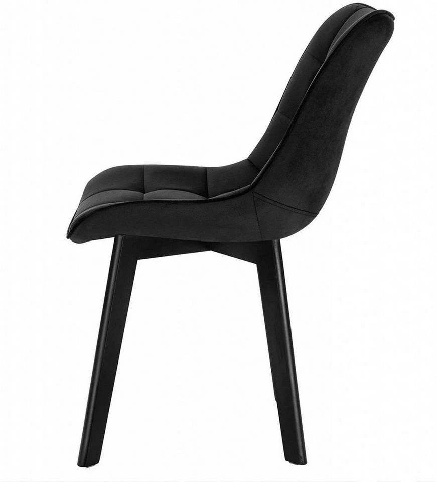 EUGAD Esszimmerstuhl (2 Stück), Wohnzimmerstuhl mit Rückenlehne, Polsterstuhl Küchenstuhl Weich Samt und Holz für ESS- und Wohnzimmer Schwarz Dunkelgrau, Dunkelgrün, Rosa 7 EUGAD Esszimmerstuhl (2 Stück), Wohnzimmerstuhl mit Rückenlehne, Polsterstuhl Küchenstuhl Weich Samt und Holz für ESS- und Wohnzimmer Schwarz Dunkelgrau, Dunkelgrün, Rosa – Bild 5