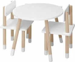 EUGAD Sitzgruppe, Kindertisch mit Stühle, 3tlg. Kindersitzgruppe Kindermöbel, 1 Kindertisch und 2 Kinderstühlen Tischset rund in Katzenform aus MDF und Kiefernholz im Kinderzimmer, Weiß 12 EUGAD Sitzgruppe, Kindertisch mit Stühle, 3tlg. Kindersitzgruppe Kindermöbel, 1 Kindertisch und 2 Kinderstühlen Tischset rund in Katzenform aus MDF und Kiefernholz im Kinderzimmer, Weiß -EUGAD Verkäufe caa4cff5 373e 4311 a47d 3b61bf4975fa
