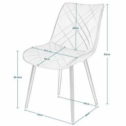EUGAD Esszimmerstuhl (2 Stück), Küchenstuhl, Polsterstuhl Stuhl,Wohnzimmerstuhl ohne Armlehne, Metallbeine, Samt, Hellgrau Dunkelgrau, Schwarz 36 EUGAD Esszimmerstuhl (2 Stück), Küchenstuhl, Polsterstuhl Stuhl,Wohnzimmerstuhl ohne Armlehne, Metallbeine, Samt, Hellgrau Dunkelgrau, Schwarz -EUGAD Verkäufe cb49df98 bd80 47a1 8fbf ca89d4b43e51