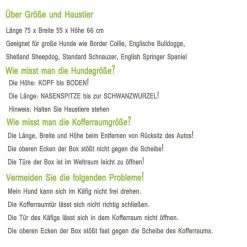EUGAD Tierreisebox, Hundetransportbox Alu Hundebox Autobox Reisebox für mittlere Hund Border Collie Englische Bulldogge Shetland Sheepdog Standard Schnauzer Englischer Springer Spaniel 75x55x66 cm -EUGAD Verkäufe cca7fdc6 b5ed 4787 b792 3938ed178095