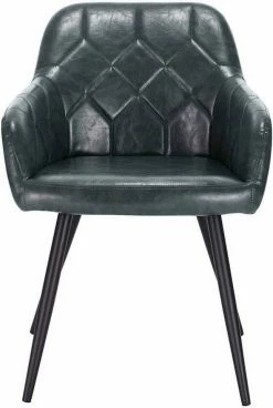 EUGAD Esszimmerstuhl, aus Kunstleder mit Armlehnen und Rückenlehne Gestell aus Metall Schwarz Braun, Dunkelbraun, Dunkelgrau -EUGAD Verkäufe ccf53833 8f95 5bc9 8bd8 2852de2f0b5c