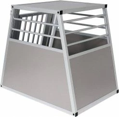EUGAD Tierreisebox, Hundetransportbox Alu Hundebox Autobox Reisebox für mittlere Hund Border Collie Englische Bulldogge Shetland Sheepdog Standard Schnauzer Englischer Springer Spaniel 75x55x66 cm -EUGAD Verkäufe cd3fc8bc e8b1 5b7e 9d23 40b2c83712af