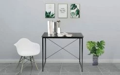 EUGAD Schreibtisch, Computertisch Esstisch Holz Stahl 80x60x70 cm Holz Vintage+schwarz Hell Eiche+schwarz, Hell Eiche+weiß, Marmor+schwarz -EUGAD Verkäufe ceb174db 5b38 5ef7 9af0 b8d389ec33d5