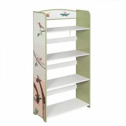 EUGAD Bücherregal, 1-tlg., Kinderregal, Bücher-Organizer mit 4 Ablagen, Zoomotive im Kinderzimmer aus MDF, Grün -EUGAD Verkäufe d0ff1ff0 d911 4952 ac69 ded74039dfc8